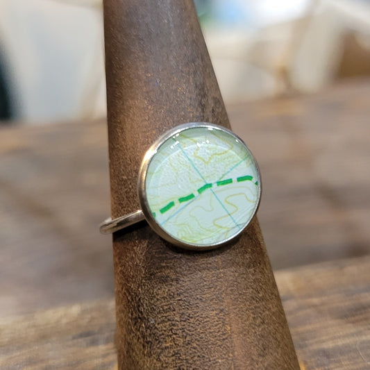 The Olivia - Our Round Map Ring