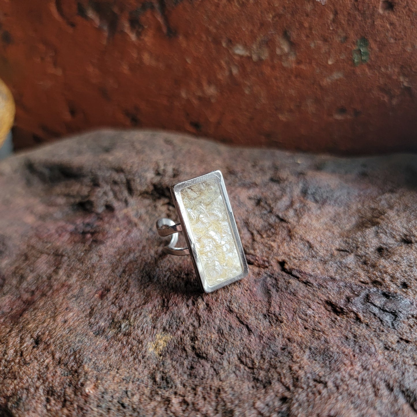 The Amber - Our Rectangle Salmon Ring - Wholesale