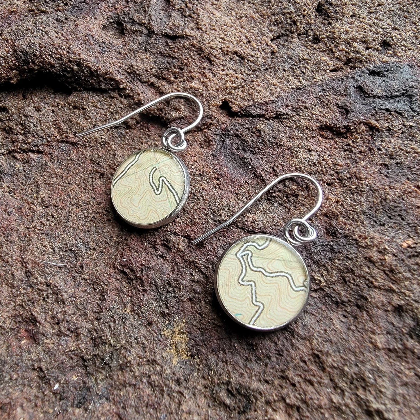 The Meredith - Our Round Map French Hook Earrings