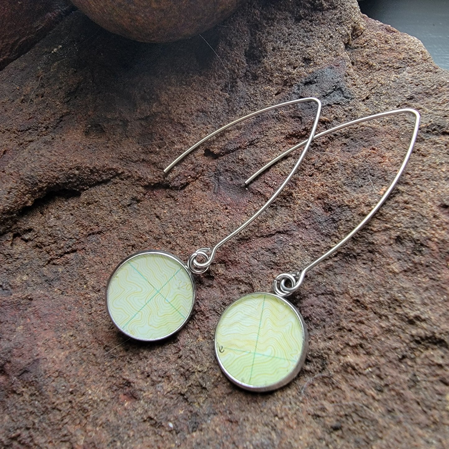 The Jamie - Our Round Map Open Dangle Earrings