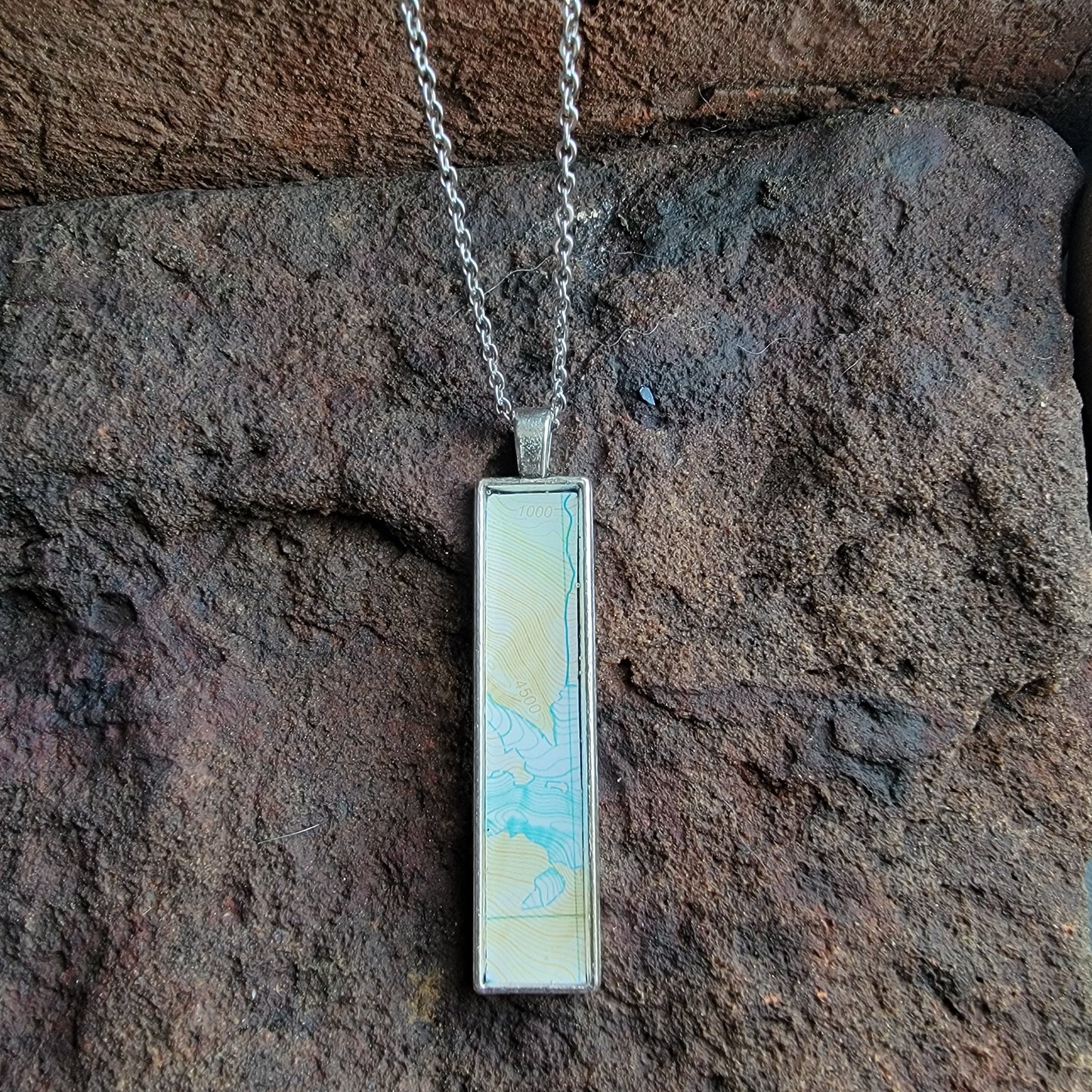 The Melody - Our Rectangular Map Necklace - Wholesale