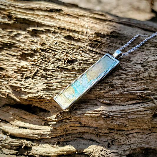 The Melody - Our Rectangular Map Necklace - Wholesale