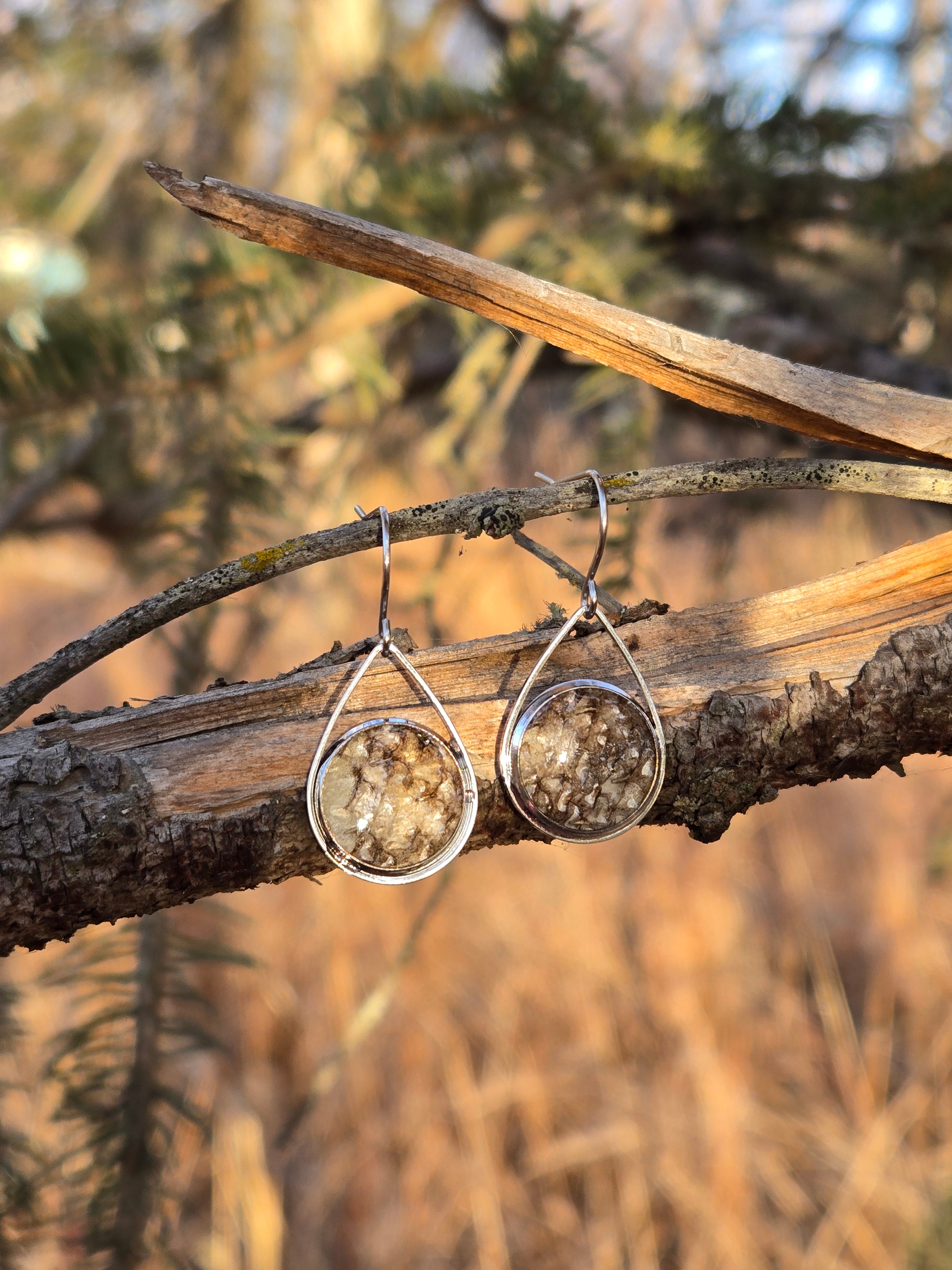 The Rylie - Our Round Pike Tear Drop Earrings