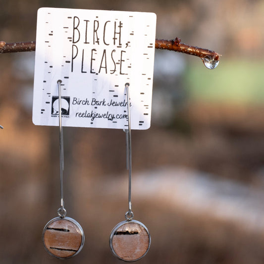 The Jasmine - Our Round Birch Open Dangle Earrings