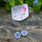 The Margot - Our Round Forget-Me-Not Kidney Dangle Earrings - Wholesale