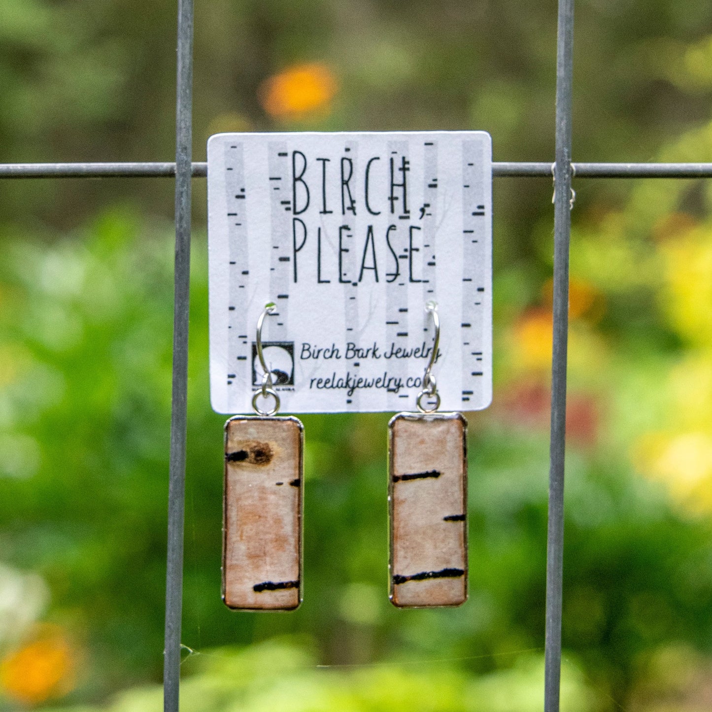 The Lorna - Our Rectangular Birch French Hook Earrings - Wholesale