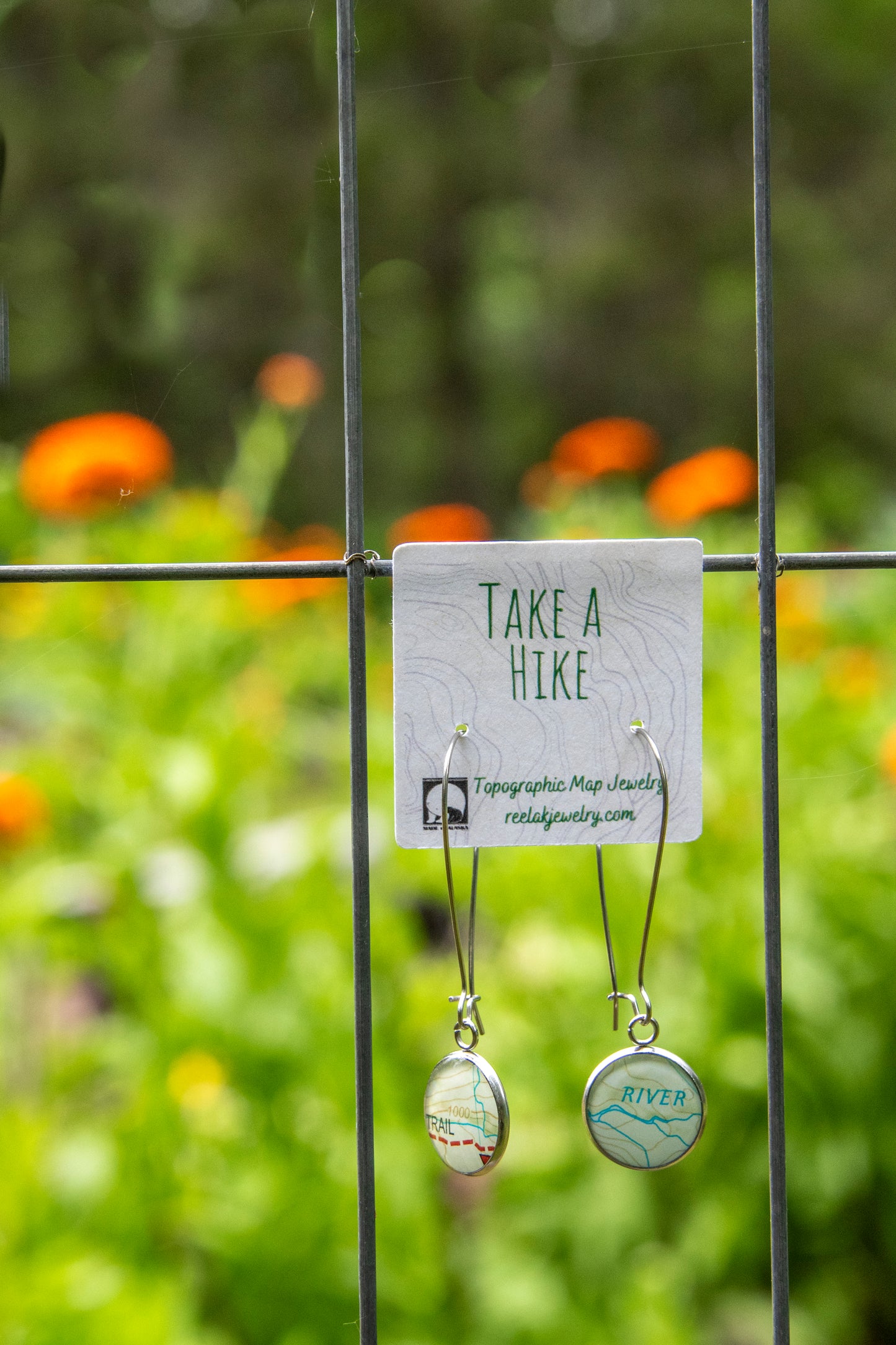 The Madison - Our Round Map Kidney Dangle Earrings