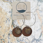 The Sierra -  Our Caribou Leather and Salmon Hoop Earrings - Wholesale