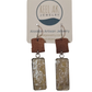 The Stella-  Our Caribou Leather Rectangle Band and Salmon Earrings - Wholesale
