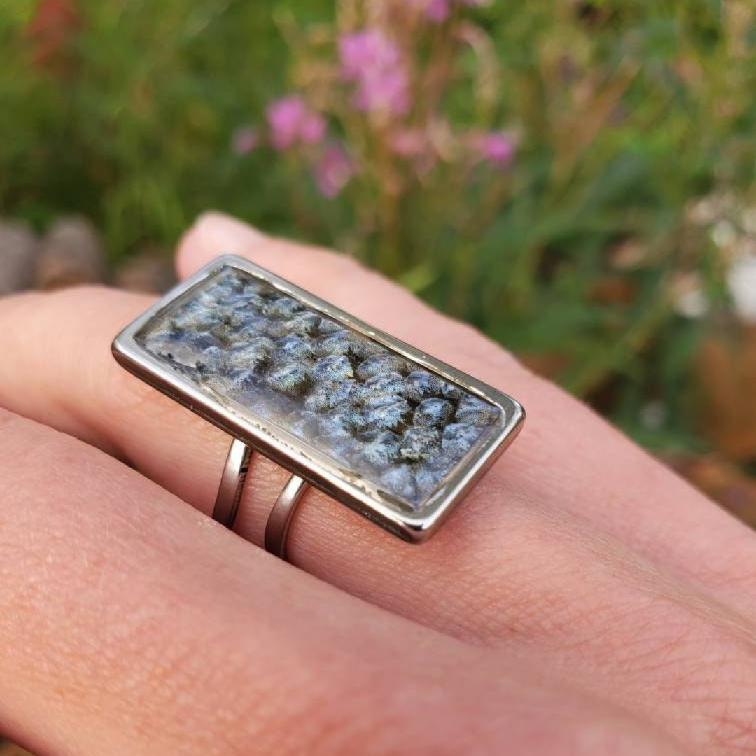 The Amber - Our Rectangle Salmon Ring - Wholesale