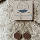 The Maycee -  Our Caribou Leather Kidney Earrings