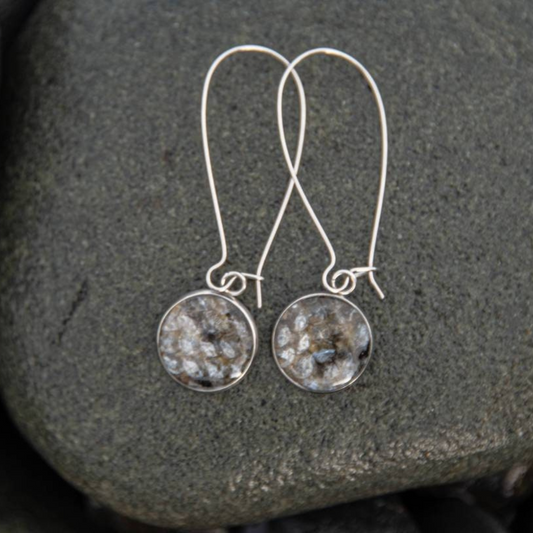 The Mary-Elizabeth - Our Round Salmon Kidney Dangle Earrings
