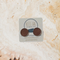The Annika -  Our Caribou Leather Birch Stud Earrings - Wholesale