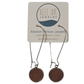 The Maycee -  Our Caribou Leather Kidney Earrings