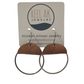 The Simone-  Our Caribou Leather Circle Band Earrings