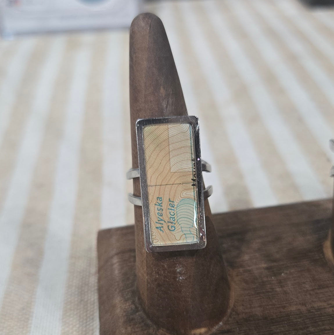 The Avery - Our Rectangle Map Ring - Wholesale