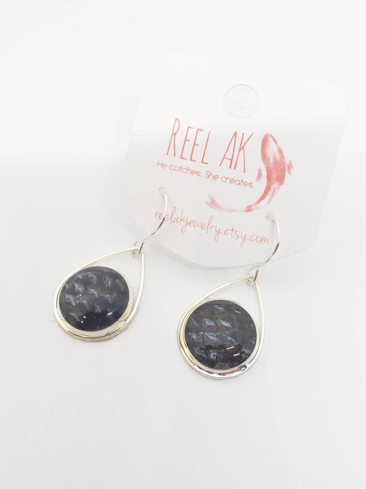 The Rosemary - Our Round Salmon Tear Drop Earrings