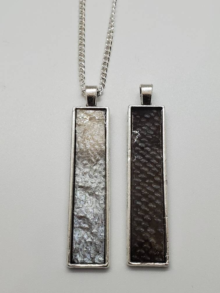 The Makenzie - Our Rectangle Salmon Pendant Necklace - Wholesale