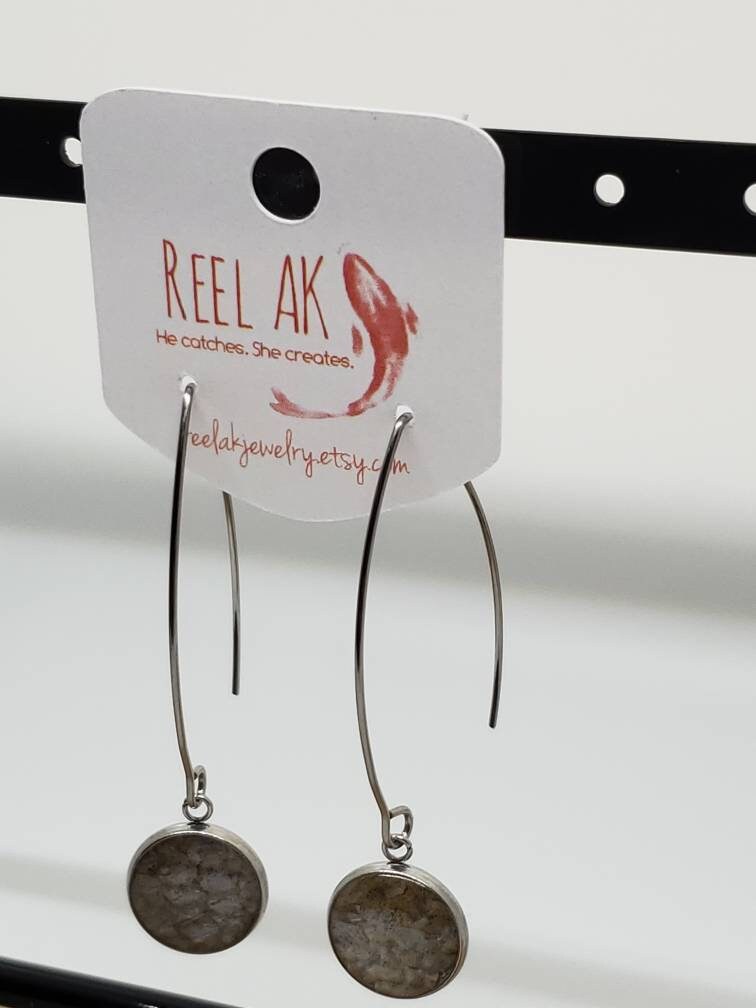 The Jessie - Our Round Salmon Open Dangle Earrings