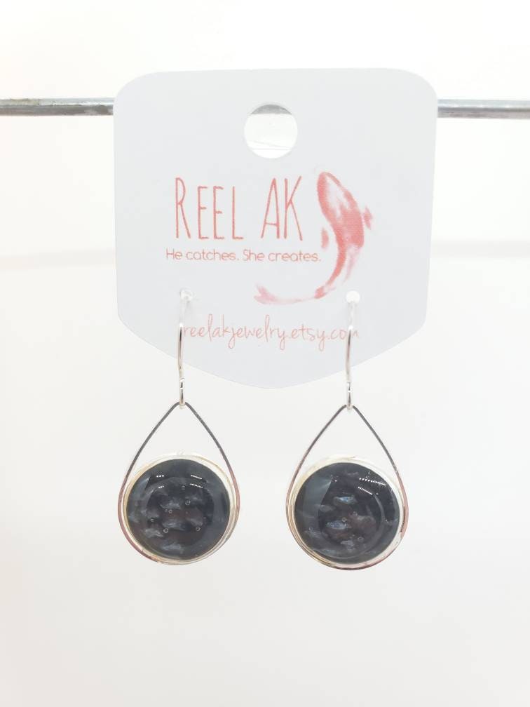 The Rosemary - Our Round Salmon Tear Drop Earrings