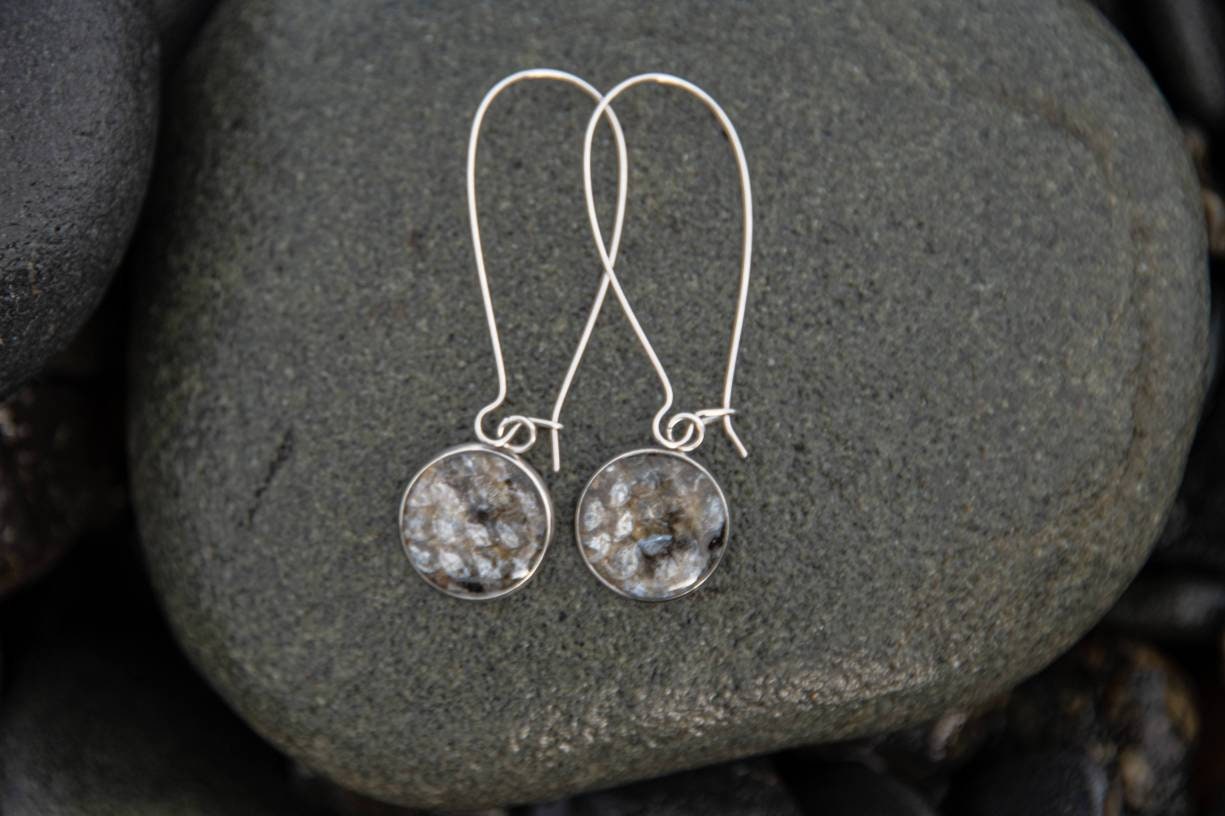 The Mary-Elizabeth - Our Round Salmon Kidney Dangle Earrings