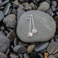 The Brenda - Our Round Salmon Stick Drop Earrings - Wholesale