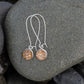 The Mary-Elizabeth - Our Round Salmon Kidney Dangle Earrings