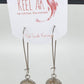 The Mary-Elizabeth - Our Round Salmon Kidney Dangle Earrings