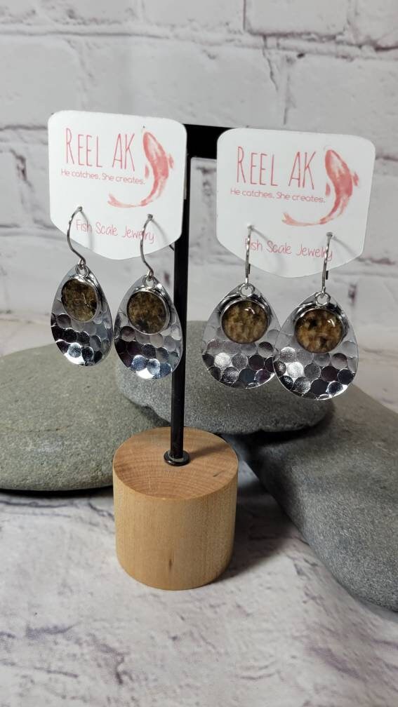 The Anela - Our Round Salmon Circle Lure Earrings
